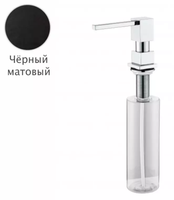 Дозатор для мыла Grocenberg AC0033BL черный матовый