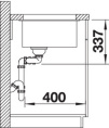 Мойка для кухни Blanco Subline 480/320-U антрацит, InFino