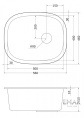 Мойка для кухни Emar EMQ-1560.Q берилл