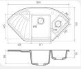 Мойка для кухни Granfest Corner 1040E графит