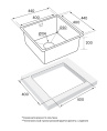 Мойка для кухни Paulmark Lassan PM304444-BG, брашированное золото, PVD