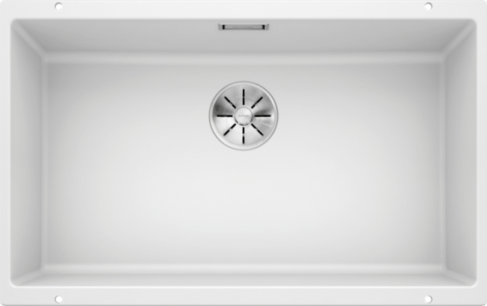 Мойка Blanco Subline 700-U Silgranit белый, отводная арматура InFino®