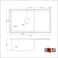 Мойка для кухни EMAR EMB-124 PVD Nano Satine