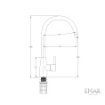 Смеситель для кухни Еmar ЕС - 3022 Steel