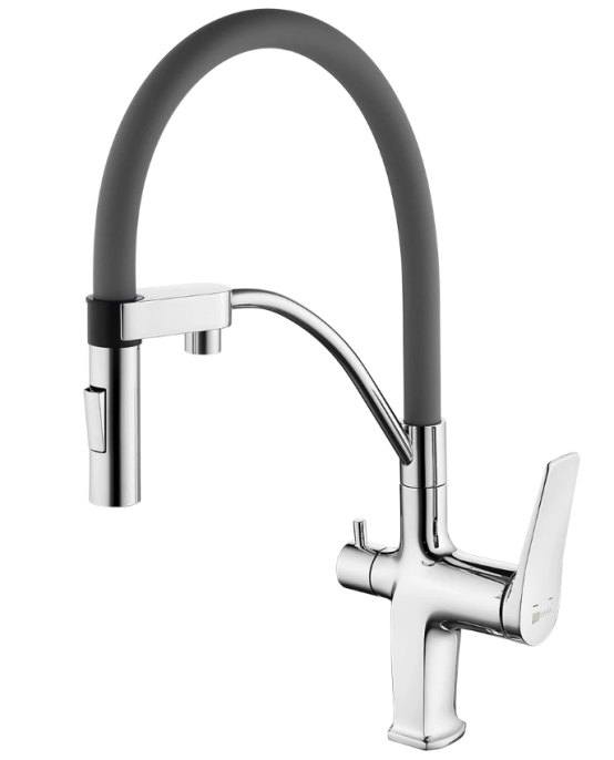 Смеситель для кухни Lemark Comfort LM3074C-Gray