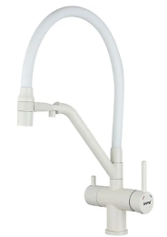 Смеситель для кухни с гибким изливом Gappo G4398-88 белый
