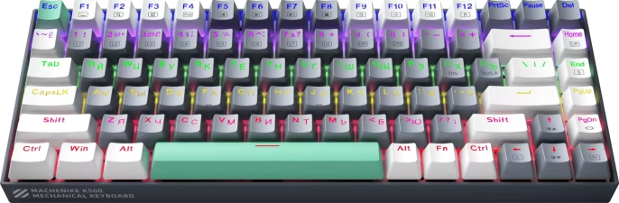 ПРОВОДНАЯ ИГРОВАЯ КЛАВИАТУРА MACHENIKE K500 B84 GREY SE