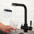 Смеситель для кухни Frap H52 F4352-7 черный