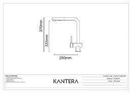 Смеситель для кухни Kantera Piato 30 KTR030-BR (Brushed)