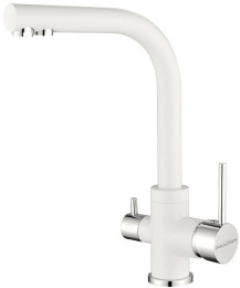 Смеситель для кухни Paulmark Essen Es213011-WH белый матовый