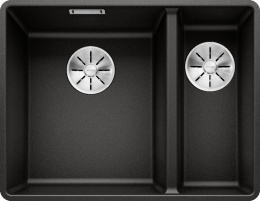 Мойка Blanco Subline 340/160-F черный, отводная арматура InFino®