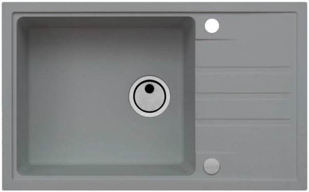 Мойка для кухни Alveus Intermezzo 130 Concrete G81, клапан-автомат