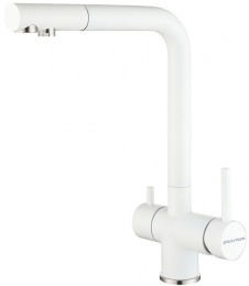 Смеситель для кухни Paulmark Skalen Sk213020-WH белый матовый