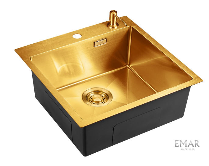Мойка для кухни EMAR EMB-117A PVD Nano Golden