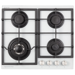Газовая варочная панель из закаленного стекла Zigmund & Shtain M 26.6 W, (уценка)