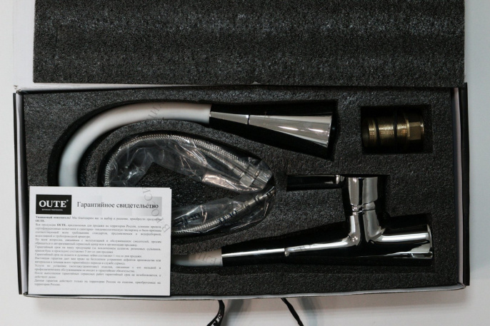 Смеситель для кухни Oute T13B T9313B-2 черный