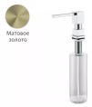 Дозатор для мыла Grocenberg AC0033MG матовое золото