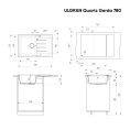 Мойка для кухни Ulgran Quartz Gerda 780 десерт