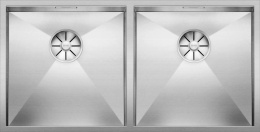 Мойка для кухни Blanco Zerox 400/400-U нерж. сталь, зеркальная полировка, отв-арм. InFino
