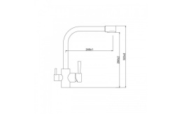 Смеситель Kaiser Merkur 26044-10 под фильтр белый для кухни