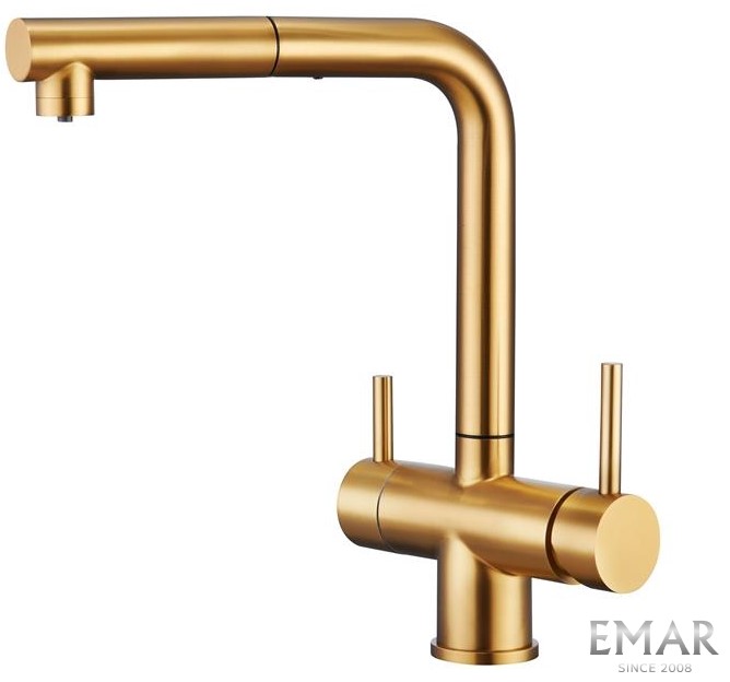 Смеситель для кухни Еmar ЕСB-7017 PVD Golden