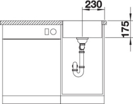 Мойка Blanco Zerox 400-IF/A Durinox® отводная арматура InFino®