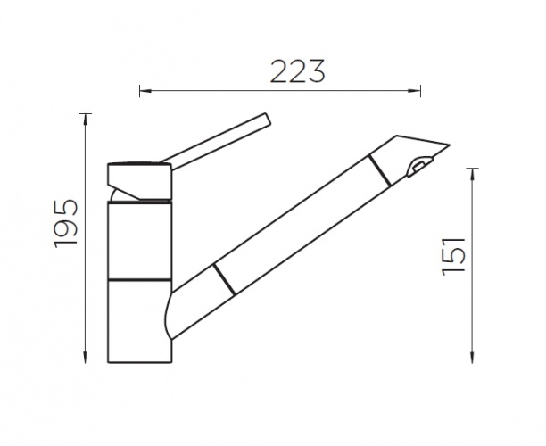 Смеситель для кухни Schock SC-200-D Cristalite мята/хром