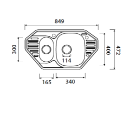 Кухонная мойка Kaiser KSS-8547
