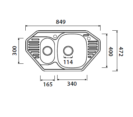 Кухонная мойка Kaiser KSS-8547