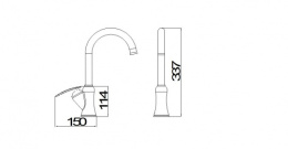 Смеситель для кухни Oulin OL-8025