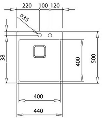 Мойка для кухни Teka Forlinea RS15 40.40, полированная