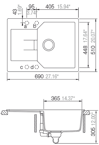 Мойка для кухни Schock Manhattan 45D Cristalite альпака