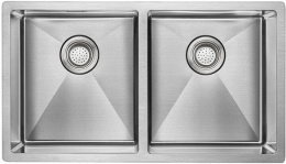 Мойка для кухни Paulmark Twin PM237844-BS, брашированная нерж. сталь