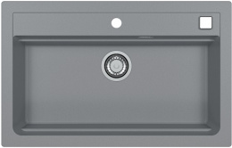 Мойка для кухни Alveus Atrox 40 Concrete G81, клапан-автомат