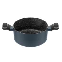 Кастрюля MAUNFELD FRIDA MCS47FA02DG из кованого алюминия со стеклянной крышкой, 24 см, 4,7 л.