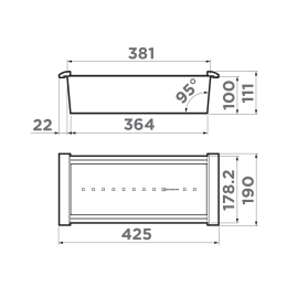 Коландер Omoikiri CO-02-GB графит