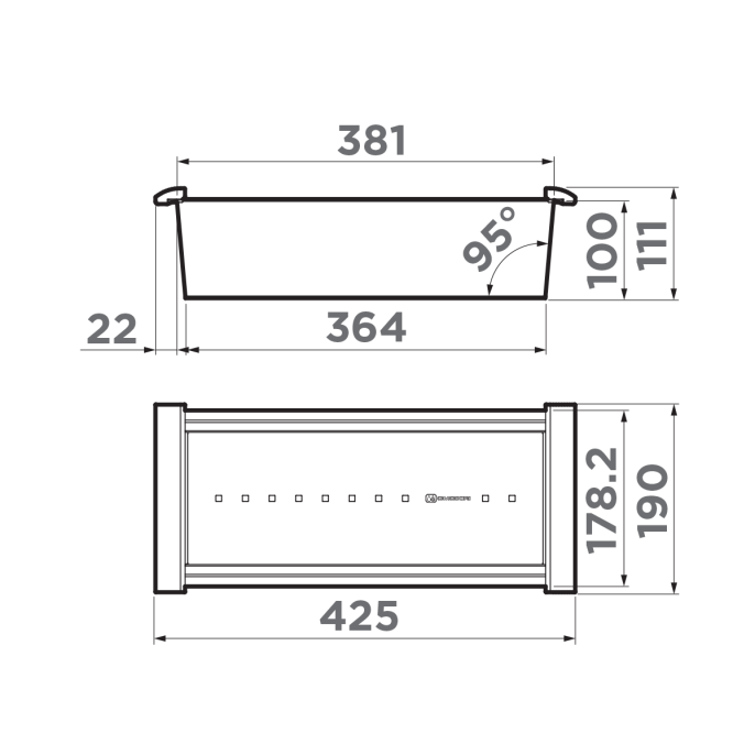 Коландер Omoikiri CO-02-GB графит