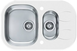 Мойка для кухни Alveus Wave 30 белый, клапан-автомат