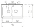 Мойка для кухни Teka Universe 80 T-XN 2B