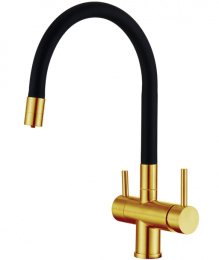 Смеситель для кухни Еmar EC - 3015 Golden золото