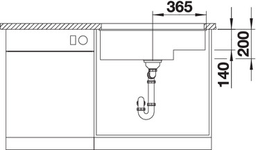 Мойка Blanco Subline 700-U Level кофе, отводная арматура InFino®