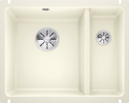 Мойка Blanco Subline 350/150-U керамика, глянцевый магнолия, отводная арматура InFino®