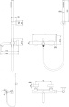 Смеситель для ванны Grocenberg GB8099BG графит