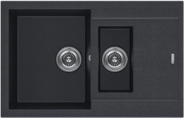 Мойка для кухни KuchenStern Plat 60-2 a-Granit 207BL20 черный