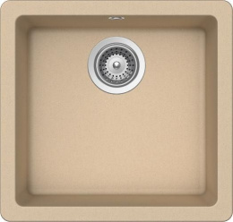 Мойка для кухни Schock Quadro 50U Cristalite подстольный монтаж лунный камень