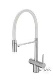 Смеситель для кухни Emar ЕС - 7024WHT Satin