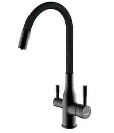 Смеситель для кухни с гибким изливом Frap H96 F4396-6 черный
