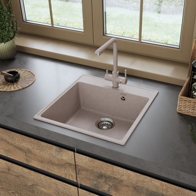 Кухонная мойка MAUNFELD Perla 505 MFQS-505BG бежевый