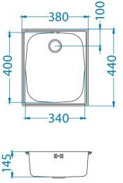 Комплект Alveus. Мойка Basic 10 Lei-90 + Смеситель Genesis GM 110 CHR AQ