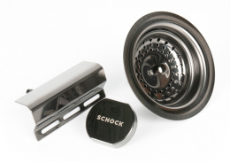 Декоративная фурнитура Schock 629385GUM 3 1/2 комплект/оружейная сталь